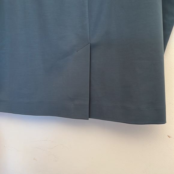 NEW Jones New York Cotton Faille Skirt Slate Blue - Picture 6 of 11